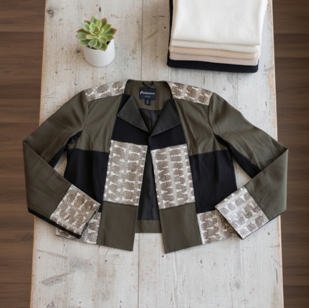 🫒💚Proenza Schouler Made in Italy Jacket – Size 10, Excellent Condition 🤎NWOT